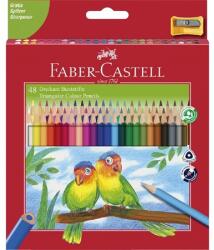 Faber-Castell Színes ceruza készlet 48db-os FABER háromszögű + hegyező, Eco Green