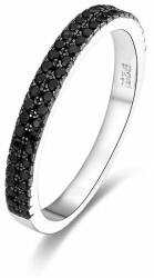  Beneto Divatos gyűrű fekete cirkónium kövekkel AGG386 (Kerület 50 mm)