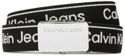 Calvin Klein Jeans Curea pentru copii Logo Taupe Buckle Belt IU0IU00393 Negru