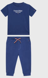 Tommy Hilfiger Set tricou și pantaloni Essential KN0KN01555 Bleumarin Regular Fit