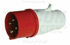 TRACON Ipari dugvilla lengő 3+PE 16A 400V(50+60Hz) piros IP44 műanyag csavaros 6h-pozíció TRACON - TICS-014 (TICS-014)
