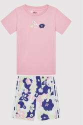 Adidas Set tricou și pantaloni scurți Flower Print HC1949 Roz Regular Fit