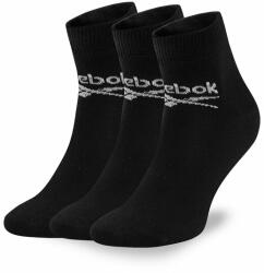 Reebok Set de 3 perechi de șosete medii unisex R0429-SS24 (3-pack) Negru