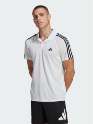 Adidas Tricou polo Train Essentials Piqué 3-Stripes Training Polo Shirt IB8109 Alb Regular Fit