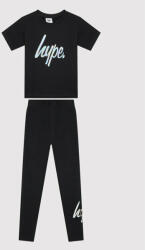 HYPE Set tricou și leggings ZVLR-327 Negru Regular Fit