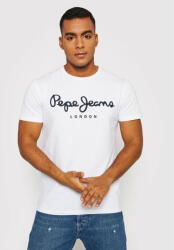 Pepe Jeans Tricou Original PM508210 Alb Slim Fit
