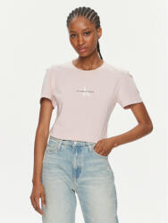 Calvin Klein Jeans Tricou Monologo Slim Tee J20J222564 Roz Slim Fit