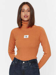 Calvin Klein Bluză cu gât J20J221688 Portocaliu Slim Fit