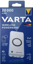 VARTA Hordozható Vezeték Nélküli Power Bank 20000mAh töltő - 57909 (VARTA-57909)