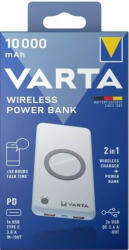 VARTA Hordozható Vezeték Nélküli Power Bank 10000mAh töltő - 57913 (VARTA-57913)
