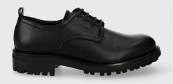 Calvin Klein bőr félcipő DERBY MIX fekete, HM0HM01354 - fekete Férfi 43
