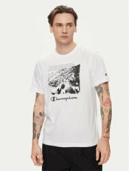 Champion Tricou Athletic Archive Graphic Print 216962 Alb Regular Fit