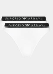 Emporio Armani Underwear Set 2 perechi de chiloți de damă 163337 3F227 00010 Alb