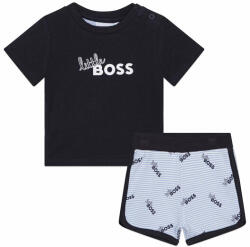 Boss Set tricou și pantaloni scurți sport J98415 Bleumarin Regular Fit