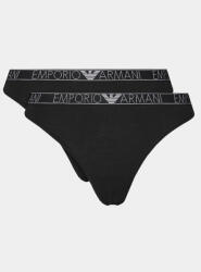 Emporio Armani Underwear Set 2 perechi de chiloți tanga 163333 4R223 00020 Negru