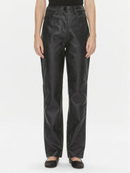 Calvin Klein Jeans Pantaloni din imitație de piele J20J222552 Negru Straight Fit