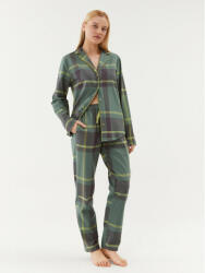 Triumph Pijama Boyfriend PW X Checks 10216554 Verde Relaxed Fit