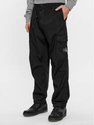 Calvin Klein Pantaloni din material Essential J30J324537 Negru Regular Fit