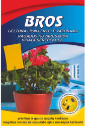 BROS Rovarfogó sárga lap virágcserepekhez 10db-os