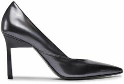 Calvin Klein Pantofi cu toc subțire Geo Stiletto Pump 90 - Pearl HW0HW01998 Negru