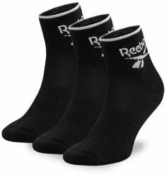 Reebok Set de 3 perechi de șosete medii unisex R0362-SS24 (3-pack) Negru