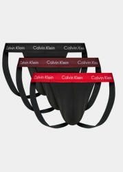 Calvin Klein Set de 3 perechi de slipuri Jock Strap Jock Strap 3Pk 000NB3054A Negru