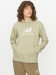 New Balance Bluză Essentials Stacked Logo Hoodie WT31533 Verde Regular Fit