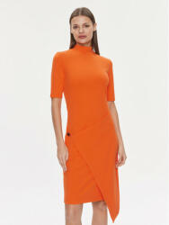 Calvin Klein Rochie de zi Stretch Jersey Asymmetric Dress K20K206498 Portocaliu Slim Fit