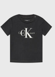 Calvin Klein Tricou Monogram IN0IN00001 Negru Regular Fit