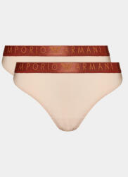 Emporio Armani Underwear Set 2 perechi de chiloți de damă 163337 3F235 03050 Bej