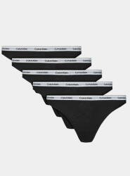 Calvin Klein Underwear Set 5 perechi de chiloți clasici de damă 000QD5221E Negru
