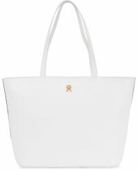 Tommy Hilfiger Geantă Th Essential Sc Tote Corp AW0AW16089 Alb