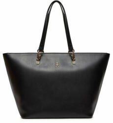 Tommy Hilfiger Geantă Th Refined Tote AW0AW16112 Negru