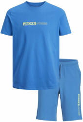 Jack&Jones Junior Set tricou și pantaloni scurți sport 12235345 Albastru Regular Fit