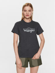Wrangler Tricou Logo Tee WC5FGEB00 112326375 Gri Regular Fit