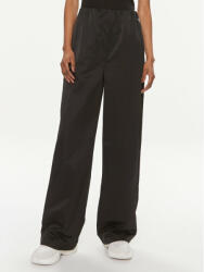 Calvin Klein Jeans Pantaloni din material Soft Crinkle J20J223122 Negru Relaxed Fit