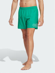 Adidas Pantaloni scurți pentru înot Logo CLX Short Length Swim Shorts HT2125 Verde Regular Fit