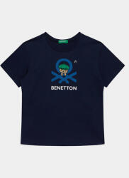 Benetton Tricou 3I1XG10CY Bleumarin Regular Fit