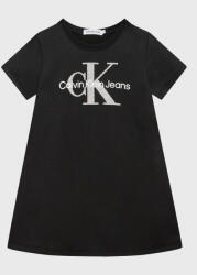 Calvin Klein Jeans Rochie de zi Monogram Metallic IG0IG01835 Negru Regular Fit