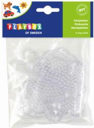 Playbox PlayBox: 5mm-es MIDI vasalható gyöngy alap - kutya, autó, hal, virág 4db-os csomag (2456097)