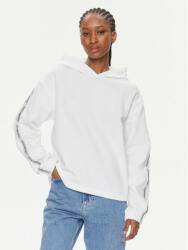 Calvin Klein Bluză Logo Elastic Hoodie J20J223078 Alb Regular Fit