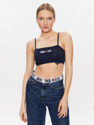 Tommy Jeans Top DW0DW15458 Bleumarin Cropped Fit