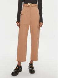 Pinko Pantaloni din material Perlita 101859 A184 Maro Regular Fit