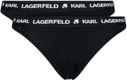 Karl Lagerfeld Set 2 perechi de chiloți de damă clasici Logo Set 211W2127 Negru