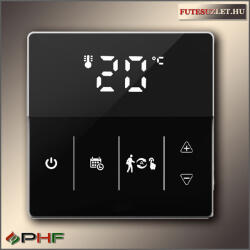 Dimat SMARTMOSTAT WIFI duplaszenzoros termosztát - fekete (smartmostat-fekete)