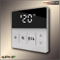 Dimat SMARTMOSTAT WIFI duplaszenzoros termosztát - fehér-fekete (smartmostat-feher-fekete)