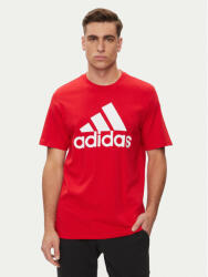 Adidas Tricou Essentials Single Jersey Big Logo T-Shirt IC9352 Roșu Regular Fit