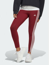adidas Colanți Essentials 3-Stripes High-Waisted Single Jersey Leggings IC9903 Roșu