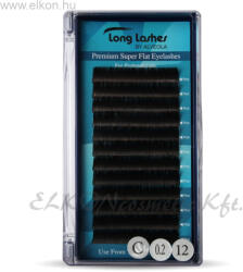 Long Lashes Premium Super Flat C / 0, 2 - 12mm (LLSFC7200012)