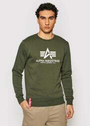 Alpha Industries Bluză Basic Sweater 178302 Verde Regular Fit